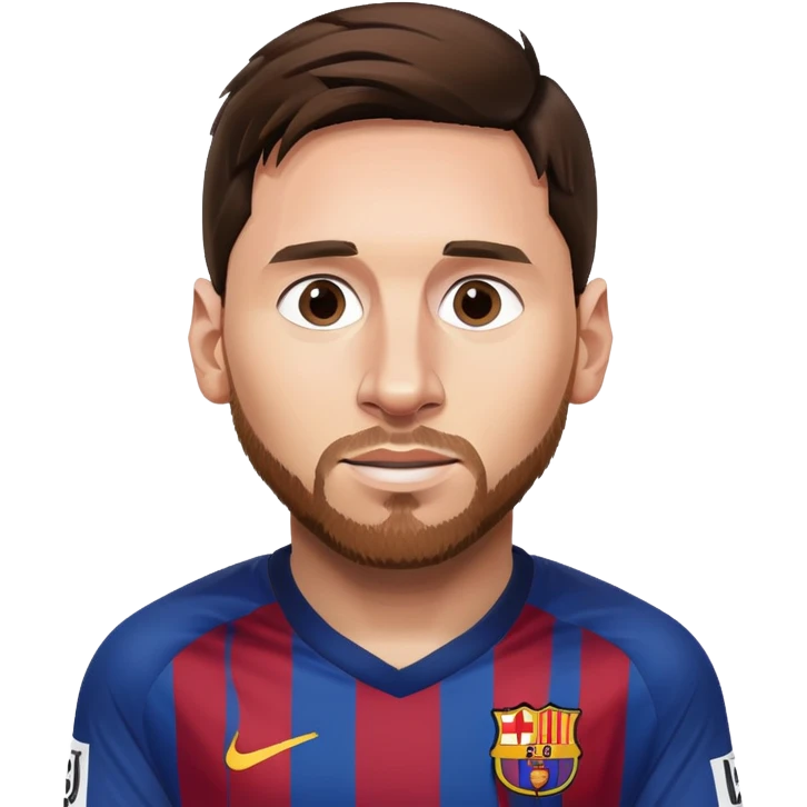 ميسي بي تيشيرت برشلونة emoji