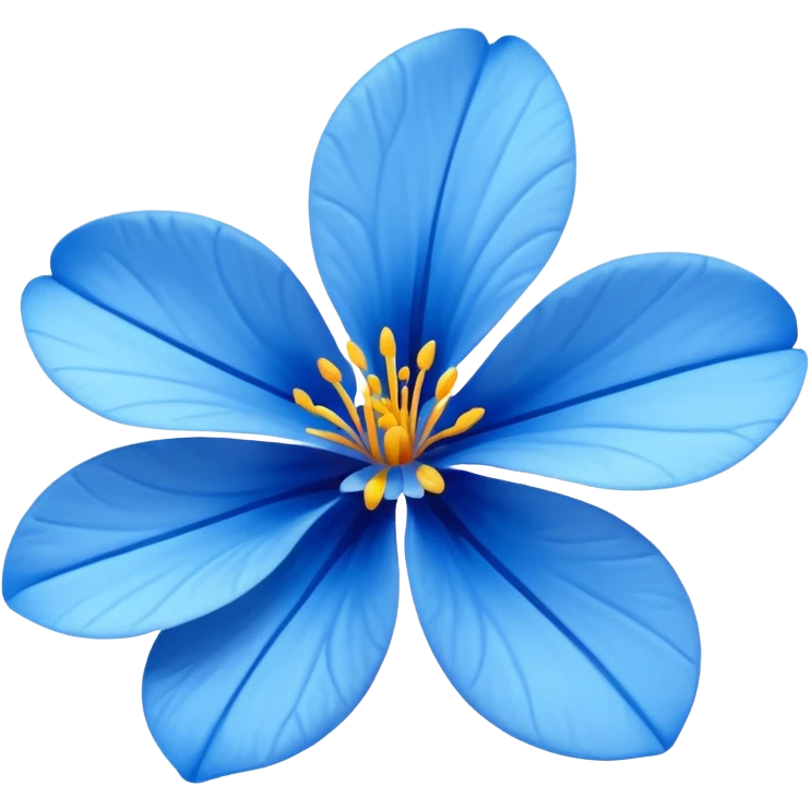 Blue flower emoji