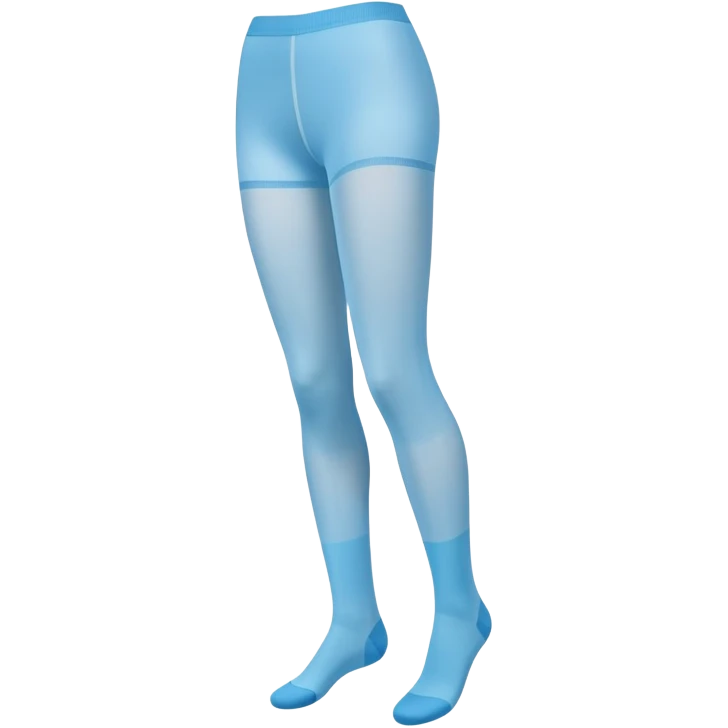 Sky blue tights in packaging emoji