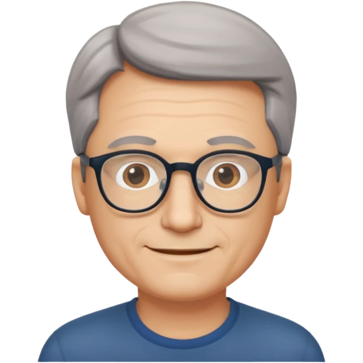 선생님 챗봇에 쓸 프로필 이모지 작게, 중후한 남자로  emoji