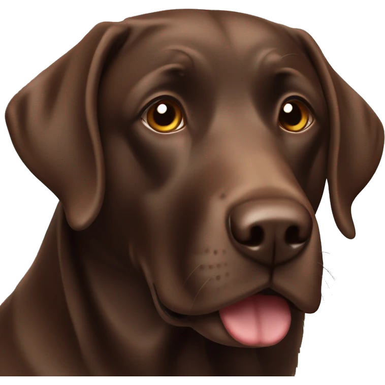 Chocolate Labrador  emoji