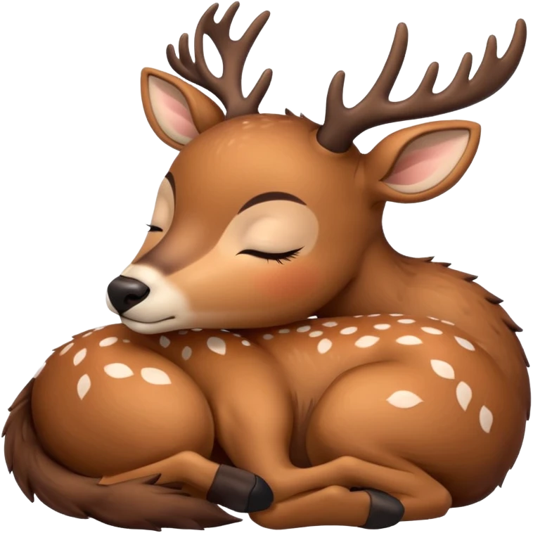 Sweet Deer Sleeping emoji