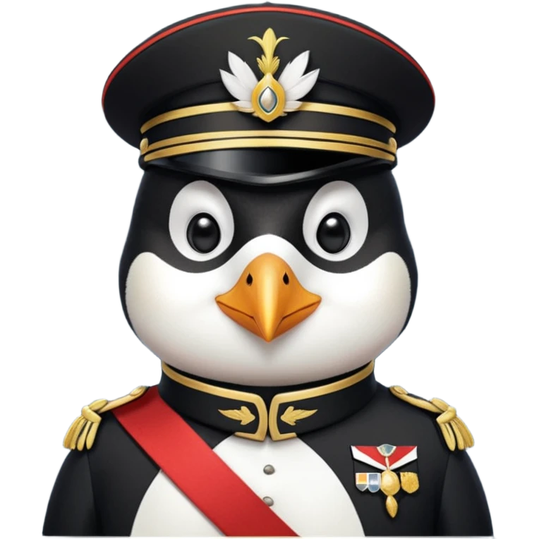 luxurious penguin soldier emoji