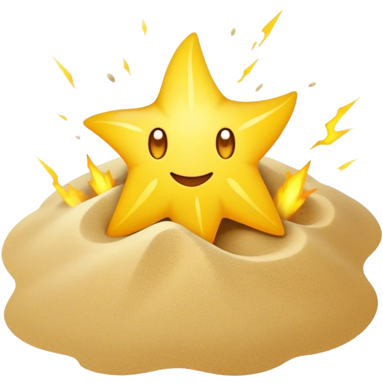 like claude logo, like a spark of something, like a sun in beach sand emoji