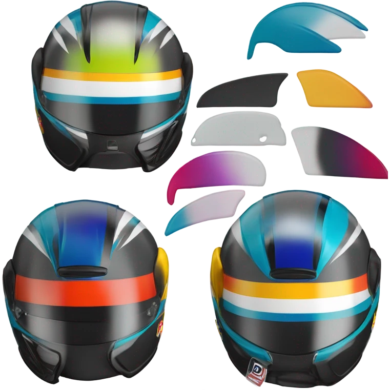 racecar helmet emoji