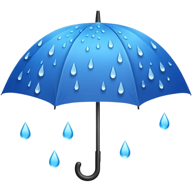 Umbrella with rain drops emoji