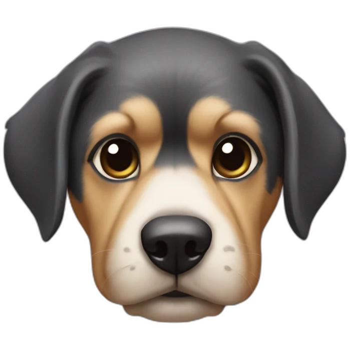 perro con capucha emoji