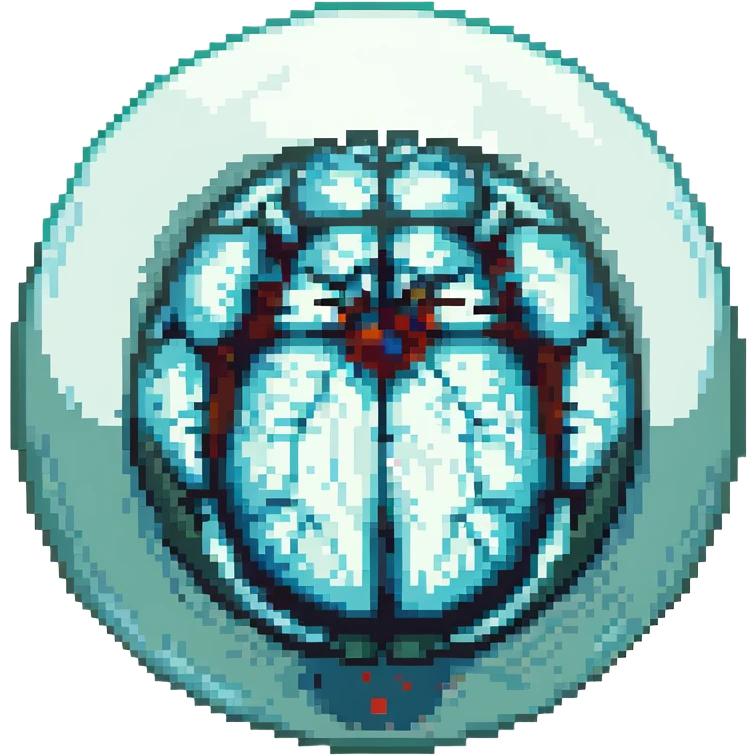 MRI embryo digital fetal small shape in otherworldly bubble emoji