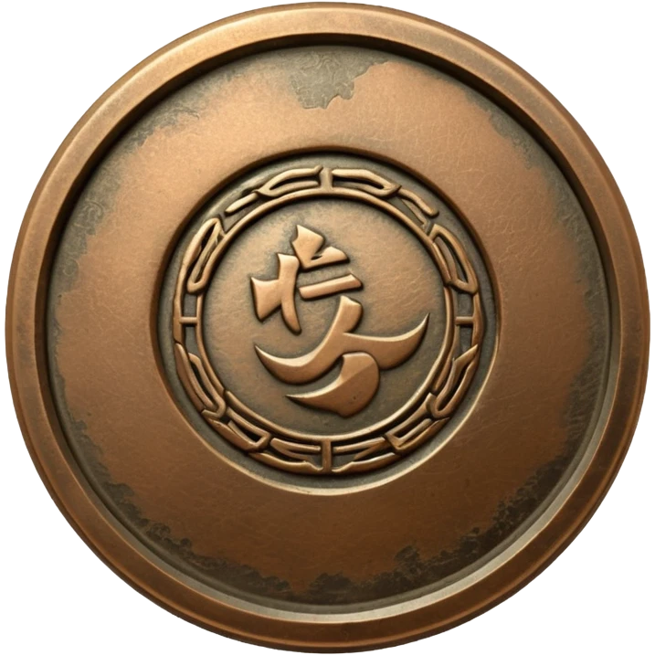 old japanese tempo tsuho coin emoji