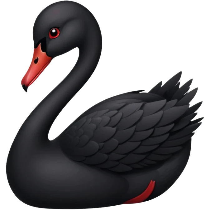 Black swan emoji