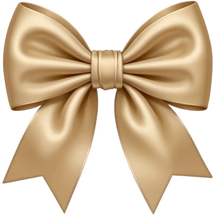 Beige bow emoji