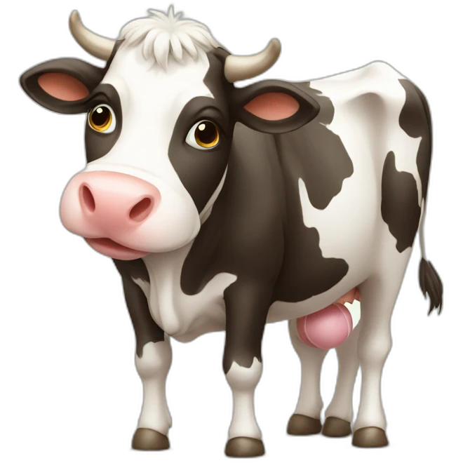 Cow whit ball emoji