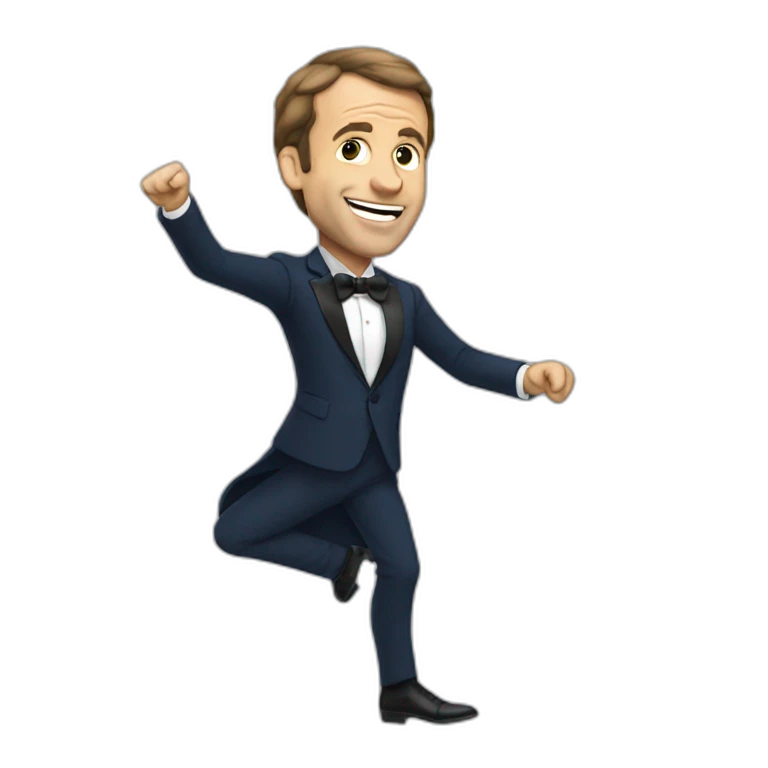 Macron qui danse emoji