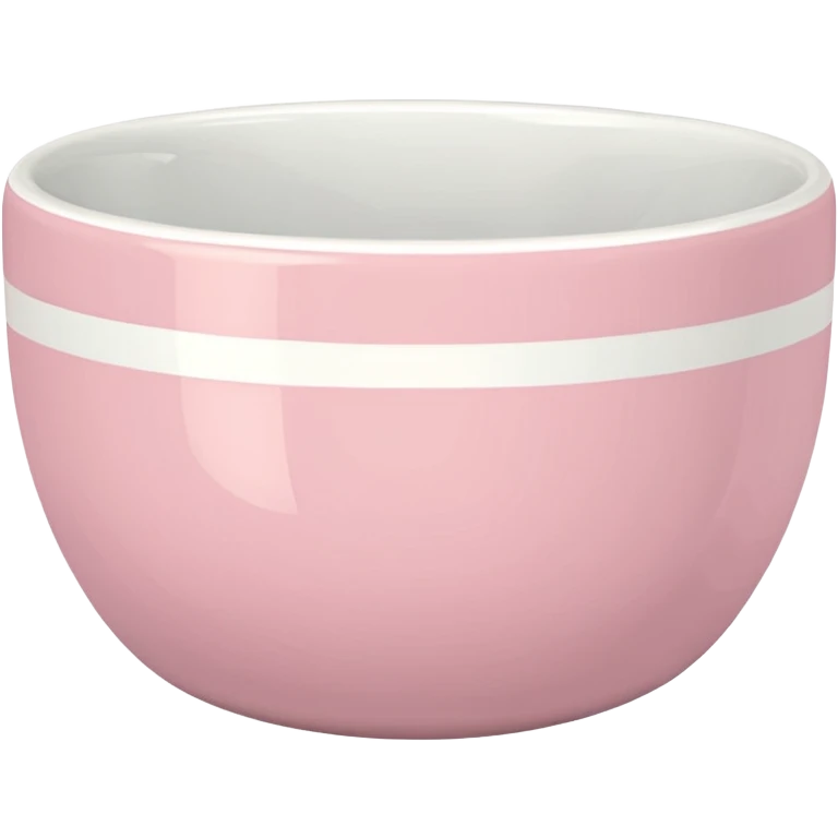 pastel pink and white bowl emoji