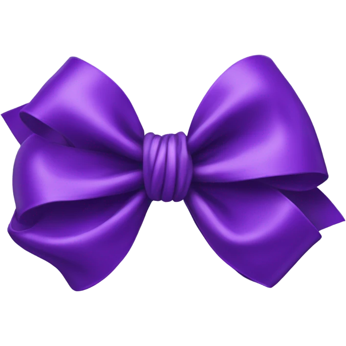 Purple bow emoji