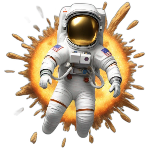 explosion astronaut emoji