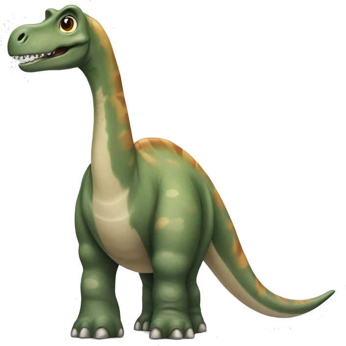 Brachiosaurus with tie emoji