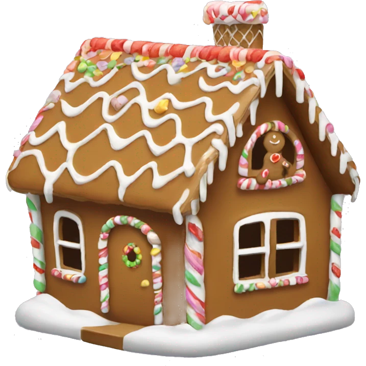 Gingerbread house emoji