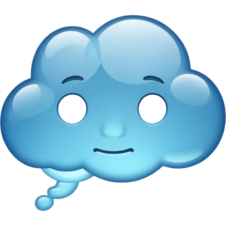thought bubble, simple, clear, no text emoji