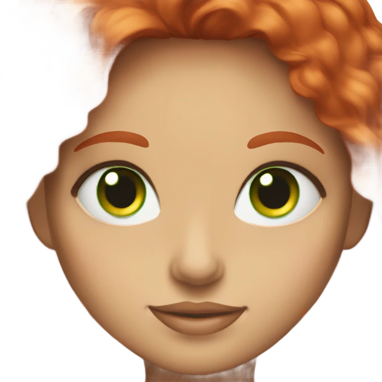  rise and shine green eyes  red headed girl emoji