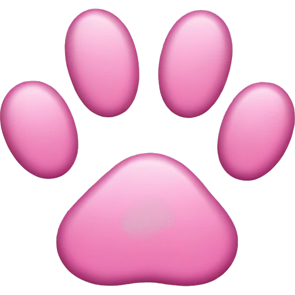 pink dog paws emoji