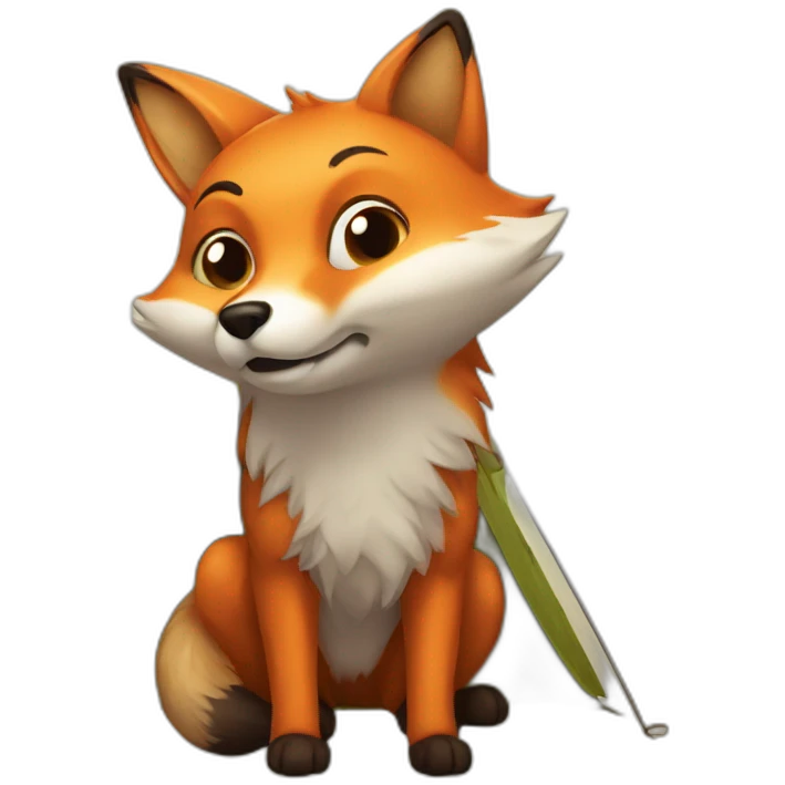 fox in camping emoji