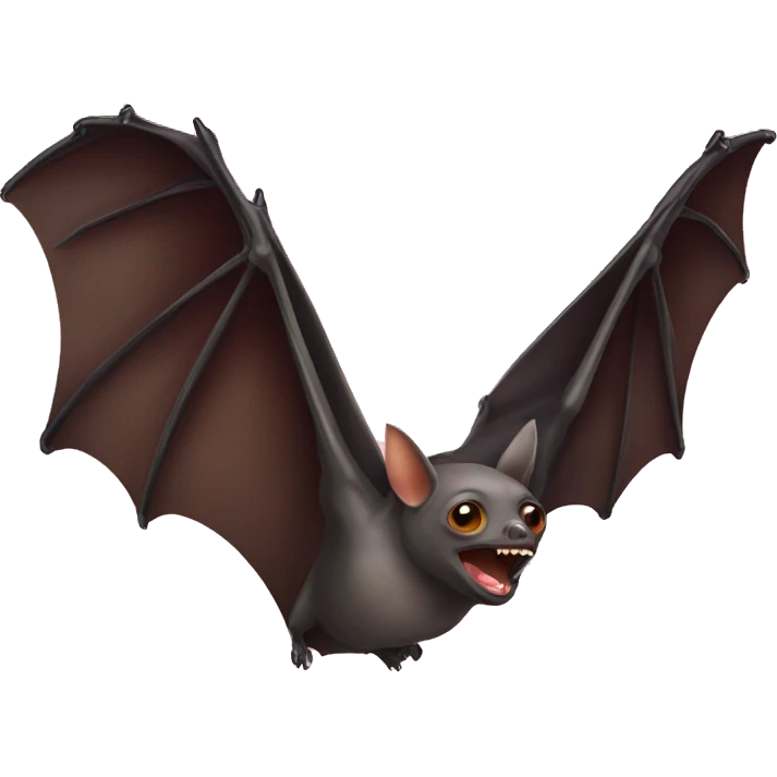 Flying fruit bat emoji