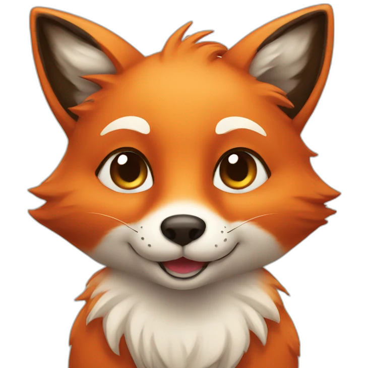Very cute fox emoji