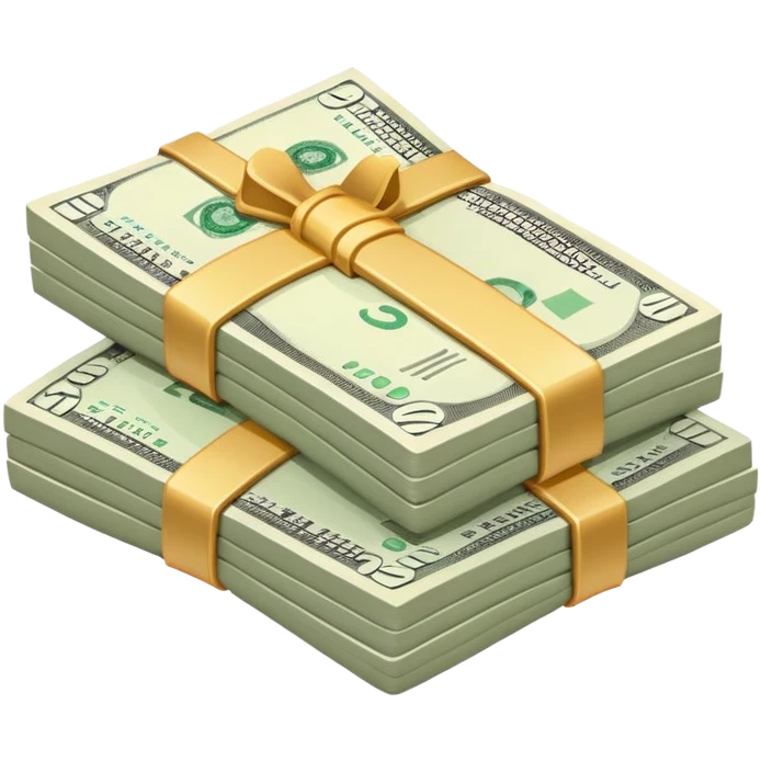 cash money in pinkish color emoji