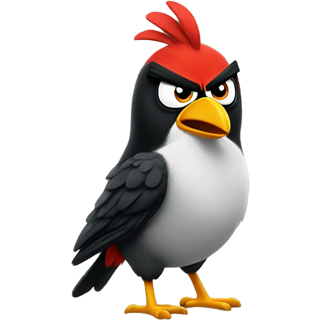angry bird emoji