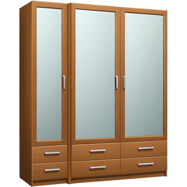 wardrobe modern closed mirror door emoji