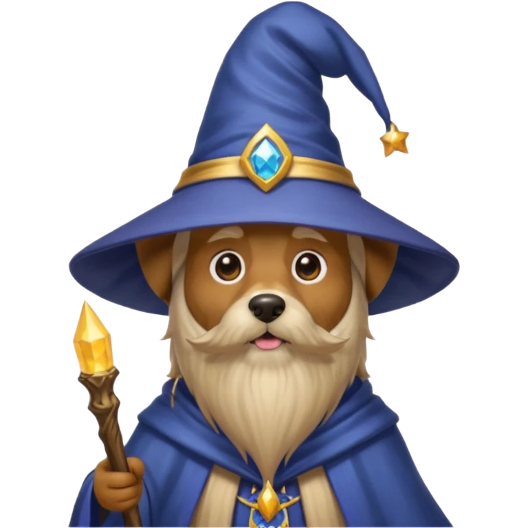 Dog wizard emoji