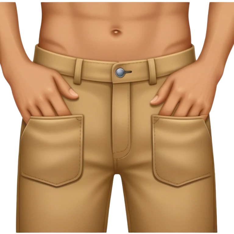 Hands showing empty pant pockets emoji