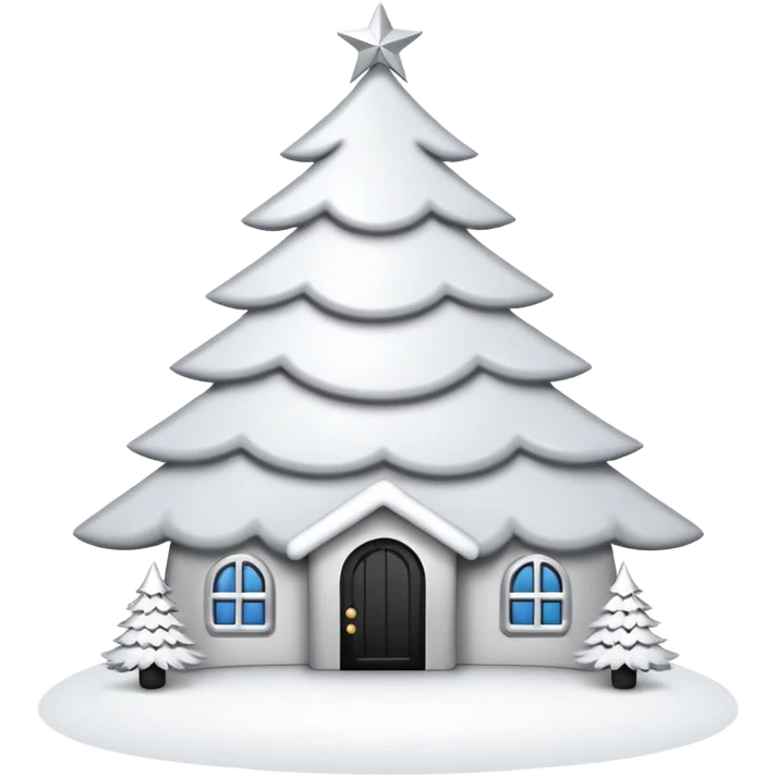 make it aesthetic white christmas decore like its from pinterest emoji