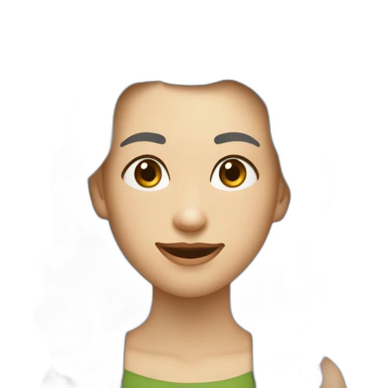 Девушка с тёмным карэ в очках для зрения ест корейскую еду emoji