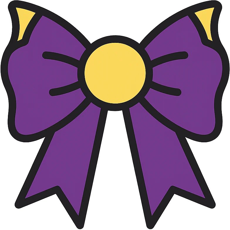 gothic bow emoji