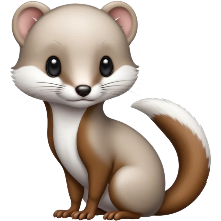 black/white Weasel emoji