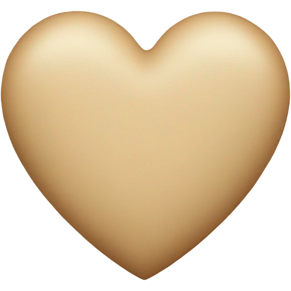 Beige heart  emoji