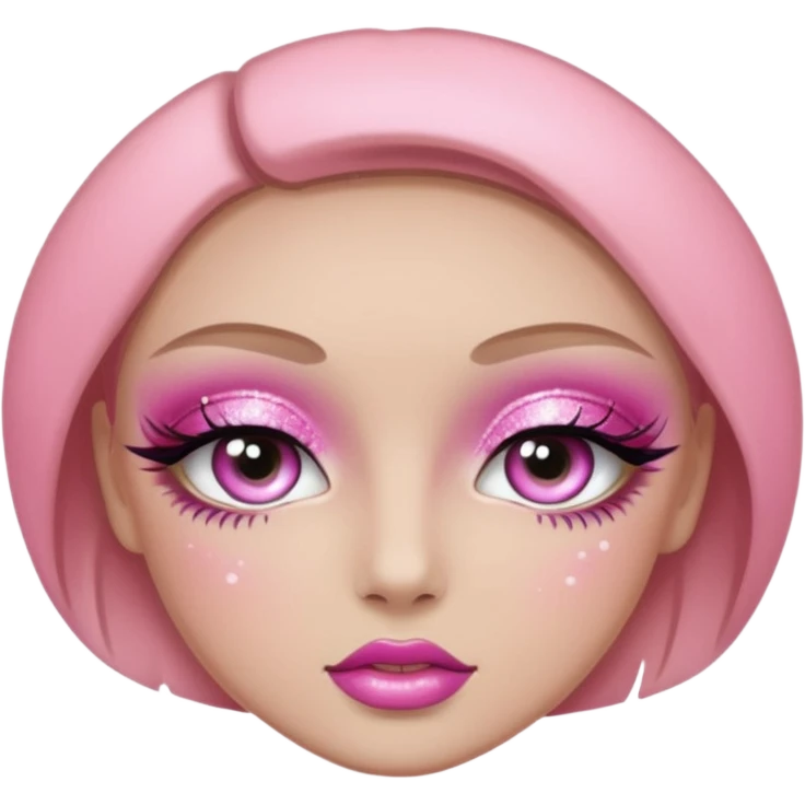Pink eyeshadow emoji