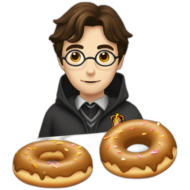 Harry Potter qui mange un donuts emoji