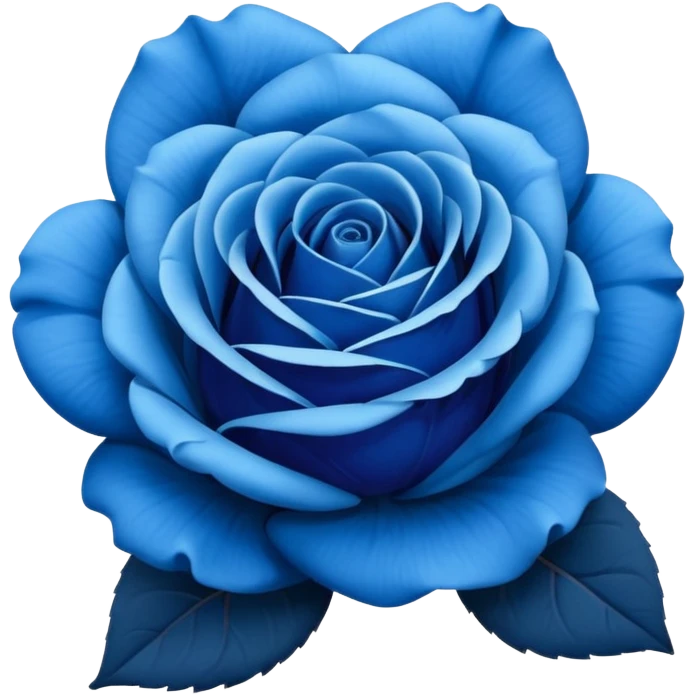 Rosa azul emoji