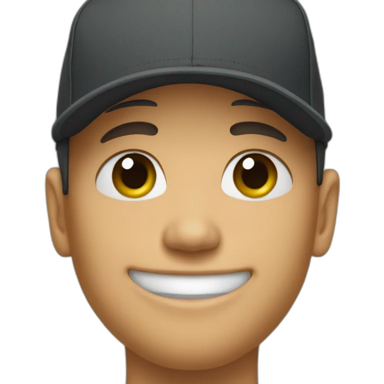 nike hat on a face emoji