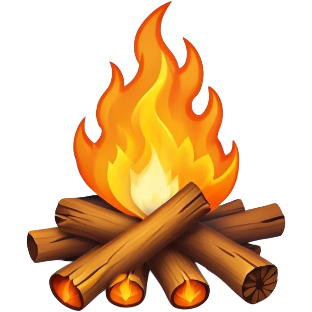 Small campfire emoji
