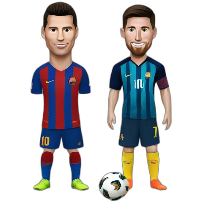 Ronaldo and Messi emoji