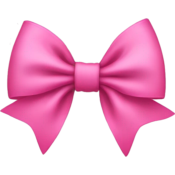 A pink bow emoji