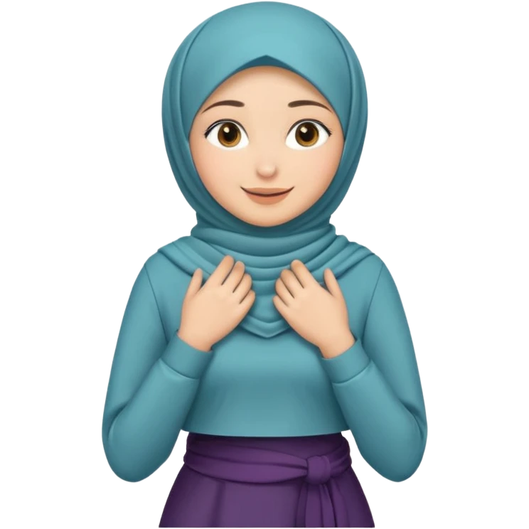 Girl with hijab full body and remove the shirt full body emoji