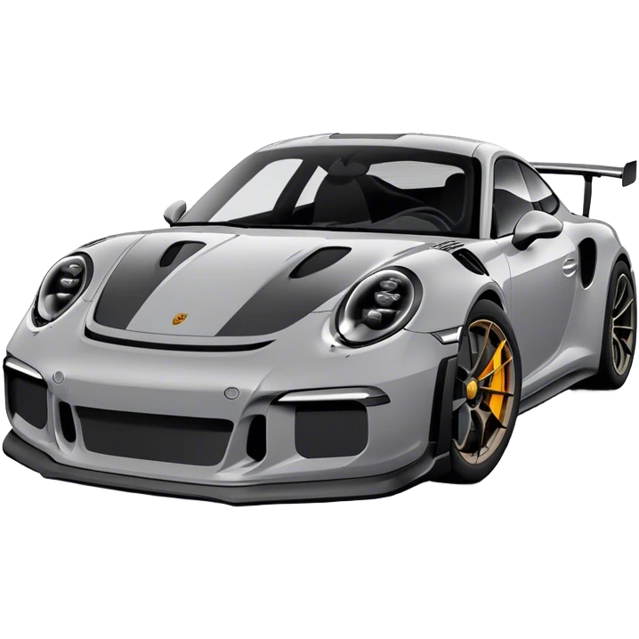 Porsche GT3RS - Porsche (Model Year: 2021) (Iconic colour: Grey and Black) emoji
