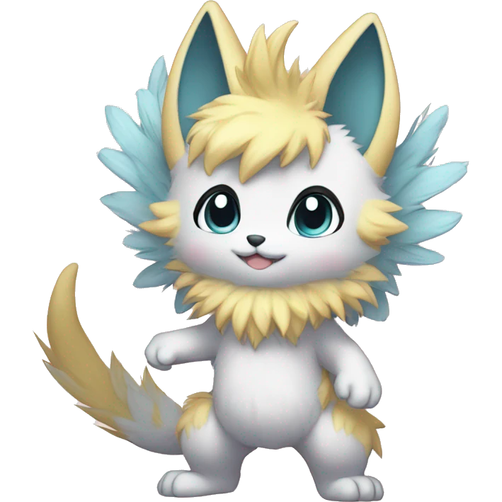 Anthro-Pastel-Fur-Sona-Chibi-Shiny-Fakémon full body emoji