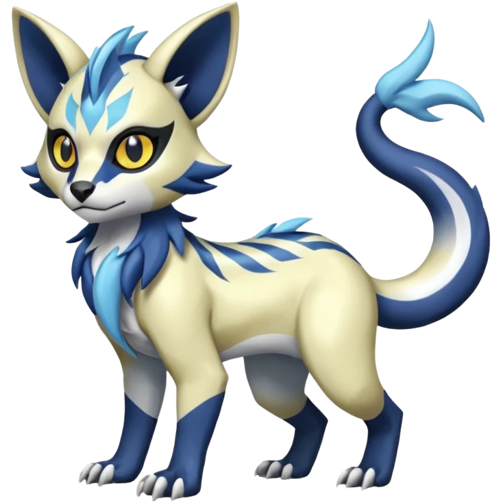 Genet-Absol-Zeraora-Primagen-fusion-creature  emoji