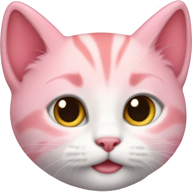 Pink kitten emoji
